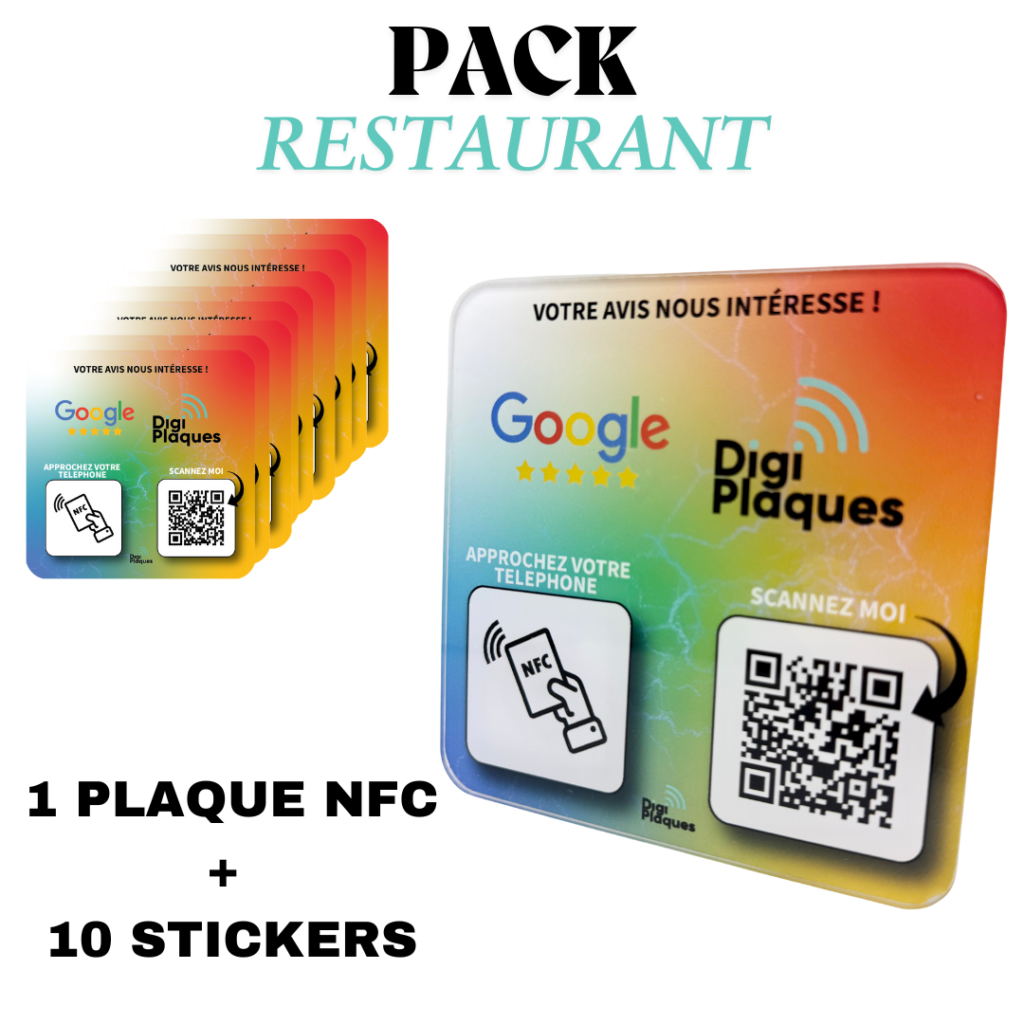 Pack restaurant Avis Google